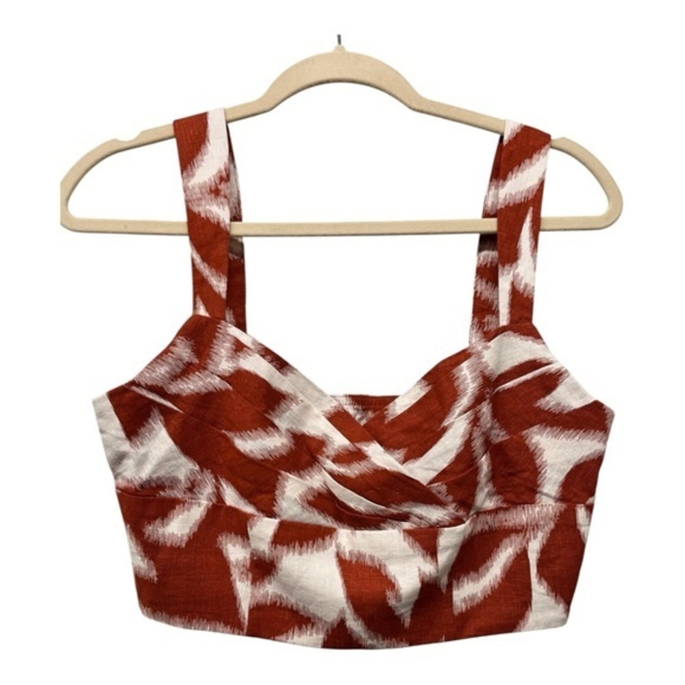 Banana Republic Red and White Tank TopSize 6